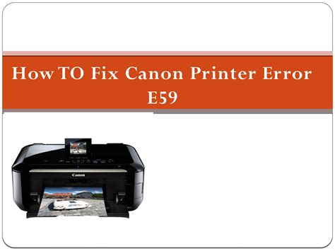 How to Fix Canon Printer Error E59 | 817 442 6637 Support by James ...