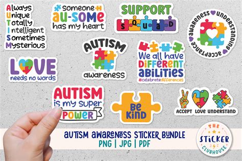 Autism Stickers, Autism Awareness Graphic by thestickerclubhouse ...