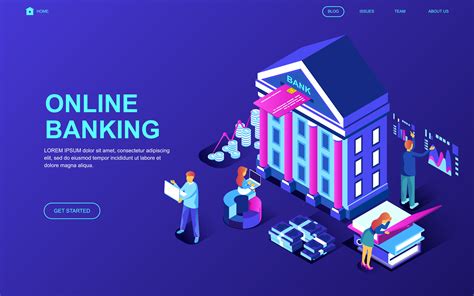 Online Banking Web Banner 270787 Vector Art at Vecteezy