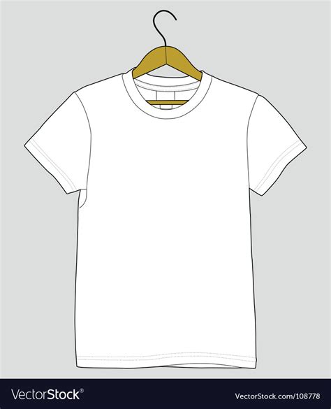 Blank t-shirt Royalty Free Vector Image - VectorStock