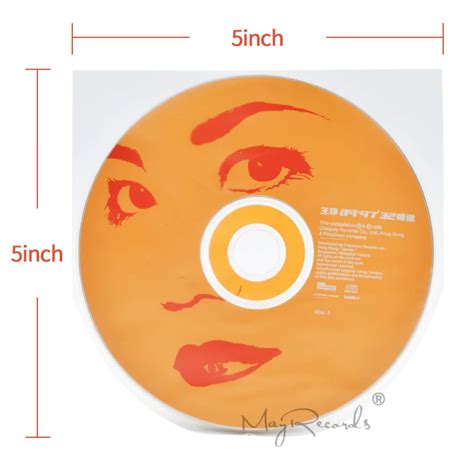 50 Clear Anti static 3 Mil Plastic CD Inner Sleeves For 5inch SHM CD MIni LP-in CD/DVD Player ...