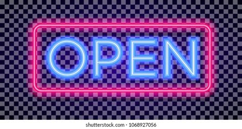 Vector Neon Open Sign Light Style Stock Vector (Royalty Free) 1068927056 | Shutterstock