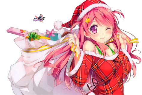 Render Pink Girl Christmas by GothicxStyylee on DeviantArt