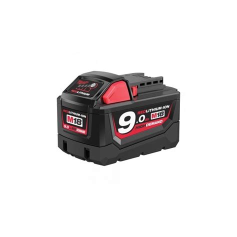 Milwaukee Battery Pack 18V 9.0A LI-ION - M18B9 | Jamal Hassan Co.Ltd