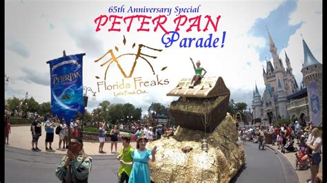 RARE! PETER PAN PARADE at Disney's Magic Kingdom! 65th Anniversary Special! - YouTube