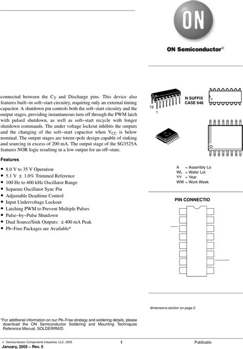 SG3525A Datasheet by ON Semiconductor | Digi-Key Electronics