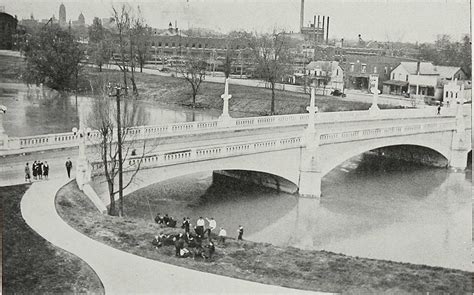 Towns and Nature: Fort Wayne, IN: 1933 Southwest View from North Side High and NSHS and Zollner ...