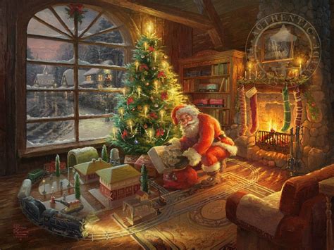 Christmas time! image by Jason Roberson | Thomas kinkade christmas, Thomas kinkade, Christmas puzzle