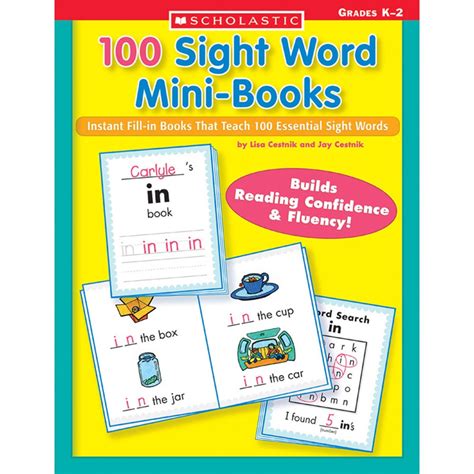 100 Sight Word Mini-Books Workbook, Grades K-2 - SC-0439387809 | Scholastic Teaching Resources ...