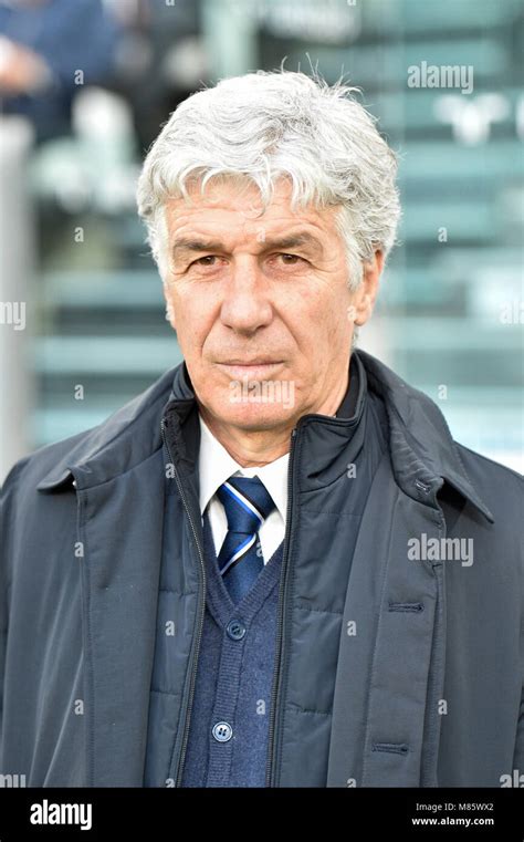 Turin, Italy. 14 March, 2018. Gian Piero Gasperini, head coach of Atalanta B.C., during the ...