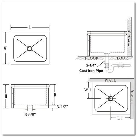 Corner Mop Sink Dimensions - BEST HOME DESIGN IDEAS