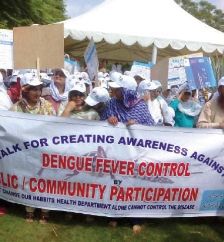 Health organisations march to raise awareness of dengue - Newspaper - DAWN.COM