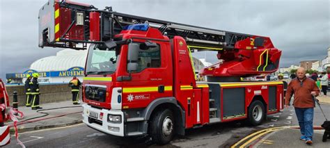 VIDEO: Burnham-On-Sea pier fire video captures how blaze quickly developed