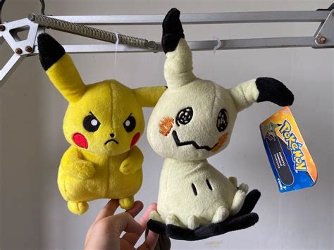 Pokemon Pikachu & Mimikyu Plushie Soft Toy, Hobbies & Toys, Toys ...