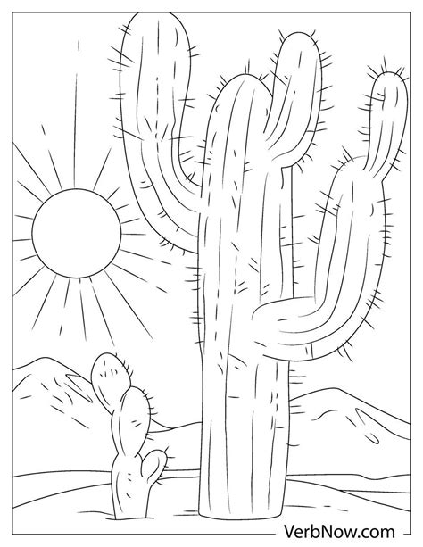 Free DESERT LANDSCAPE Coloring Page & Book For Download (Printable PDF) - Coloring Home