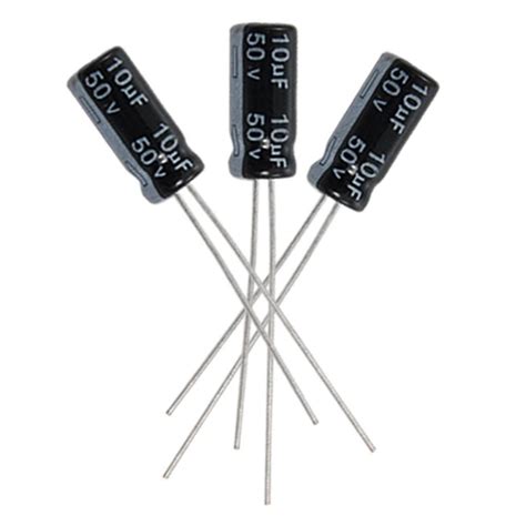 Electrolytic Capacitor 10uF 50V Radial Polarized Aluminum Electrolytic Capacitor - Udvabony.com ...