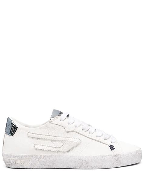 Diesel Sequin-embellished Low-top Sneakers In White | ModeSens