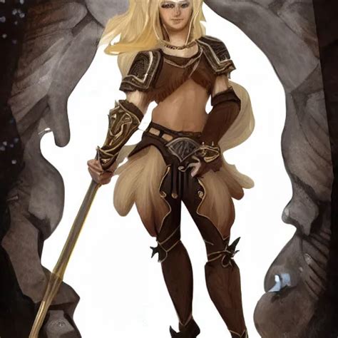 a refined dnd satyr with flowy blonde hair, very | Stable Diffusion