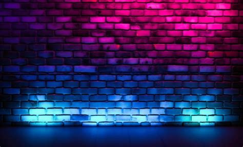 Premium Photo | Purple and black brick wall with brick strewn with ...