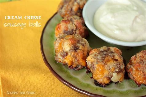 Cream Cheese Sausage Balls with Creamy Mustard Dipping Sauce | Cream ...