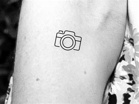 Small Camera Temporary Tattoo / Camera Outline Tattoo / Minimalist ...