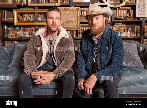 T.J. Osborne, left, and John Osborne, of Brothers Osbourne, pose for a portrait on Thursday, Nov ...