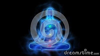 Aura, Chakra Activation, Enlightenment of Mind in Meditation Stock ...