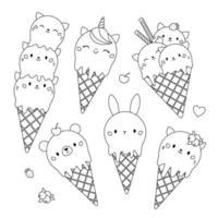 Kawaii Food Coloring Pages