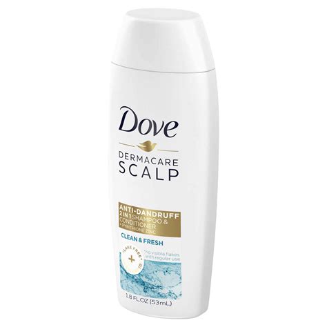 Dove DermaCare Scalp Pure Daily Care 2 in 1 Shampoo and Conditioner 1.8 oz | Shipt