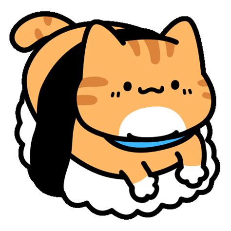 Happy Tabby Cat Sticker