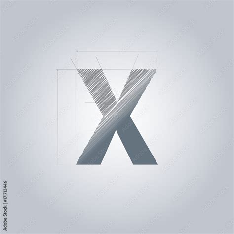 Letter X logo. Alphabet logotype architectural design Stock Vector | Adobe Stock