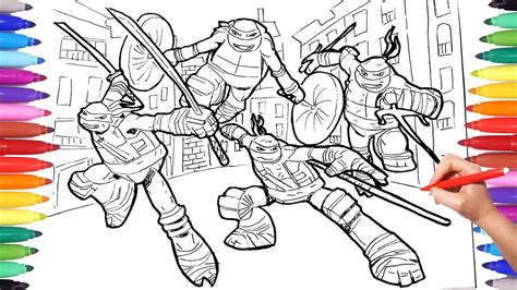 Printable Tmnt Coloring Pages - Free Printable Templates