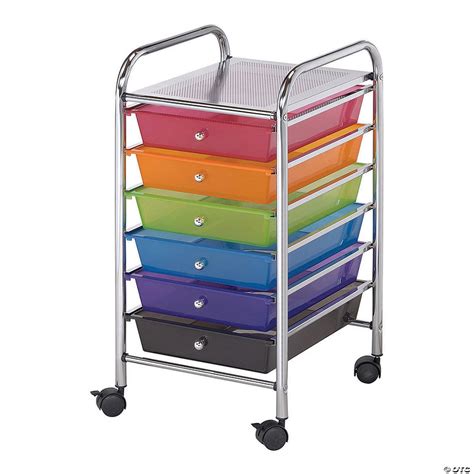 Rolling Storage Cart W/6 Drawers multi | Oriental Trading