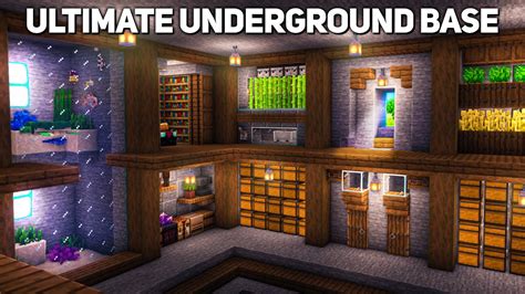 Minecraft: Ultimate Underground Base Tutorial (how to build) - Minecraft Builders