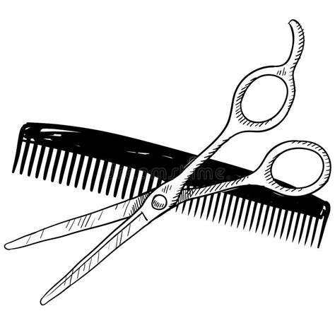 Barber tools sketch stock vector. Image of vector, tools - 22526101