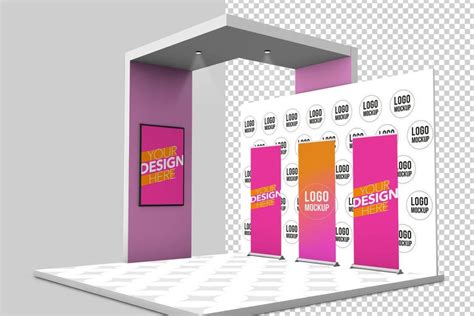 20+ Best Free Creative Booth Mockup PSD Template (Trade Show)