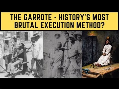 The Garrote - History's Most BRUTAL Execution Method? - YouTube