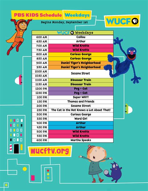 Pbs Kids Printable Schedule