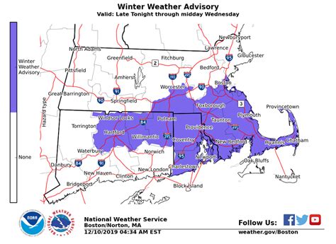 Winter Weather Advisory issued for upcoming storm – Fall River Reporter