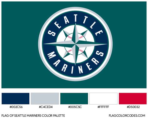 Seattle Mariners flag color codes