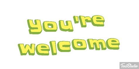 You're Welcome Sentence Animated GIF Logo Designs