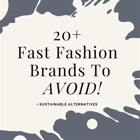 20+ Fast Fashion Brands to Avoid & Alternatives