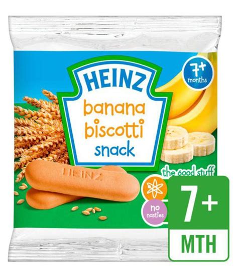 Heinz Baby Food Banana Biscotti Biscuits for 6 Months + ( 60 gm ): Buy Heinz Baby Food Banana ...