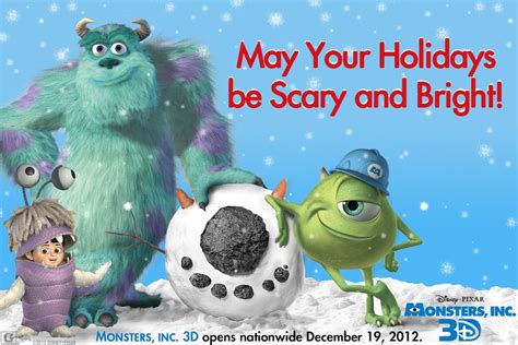 Monsters, Inc. Wishes You Happy Holidays - Pixar Post