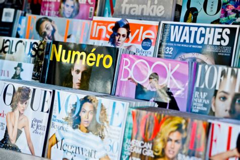 American Magazines Displayed For Sale On Newsstand Stock Photo - Download Image Now - iStock