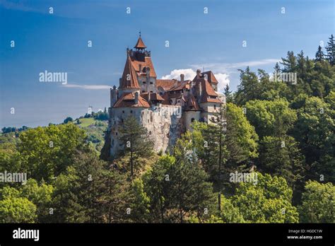 Romania, Transylvania, Bran City, Bran Castle, Dracula Castle Stock ...