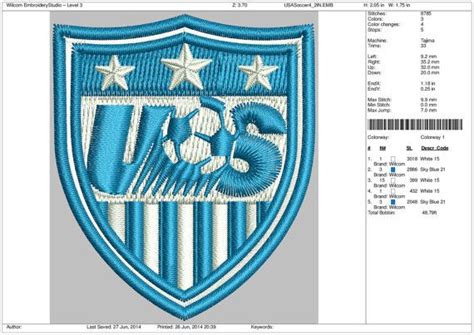 Soccer Embroidery Designs USA 4 2 3 4 5 & 6IN by OneSuperDesign, $8.50 | Embroidery designs ...