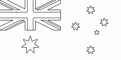 australian flag colouring page - Clip Art Library