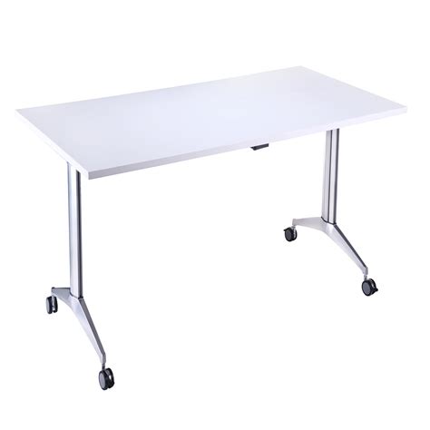 Endurance 1600mm FLIP TOP TABLE IN WHITE - Office Resale