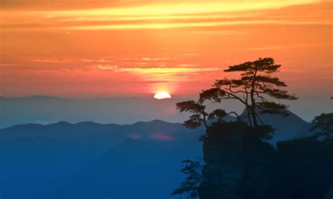 【张家界天子山6-7月索道云海日出摄影图片】风光摄影_太平洋电脑网摄影部落